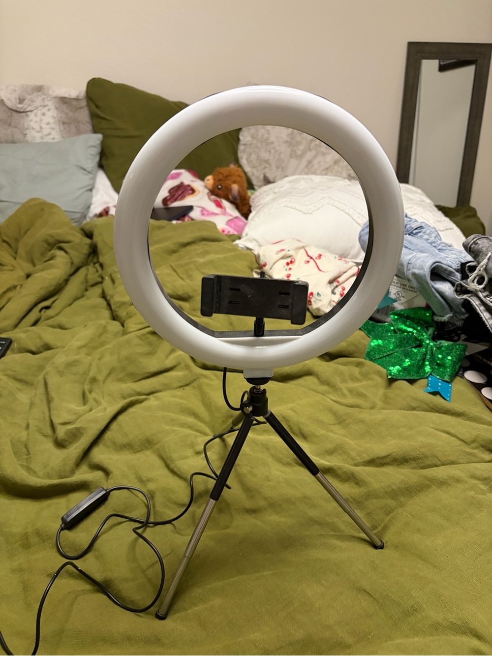 White LED Ring Light with Tripod - Home Accents